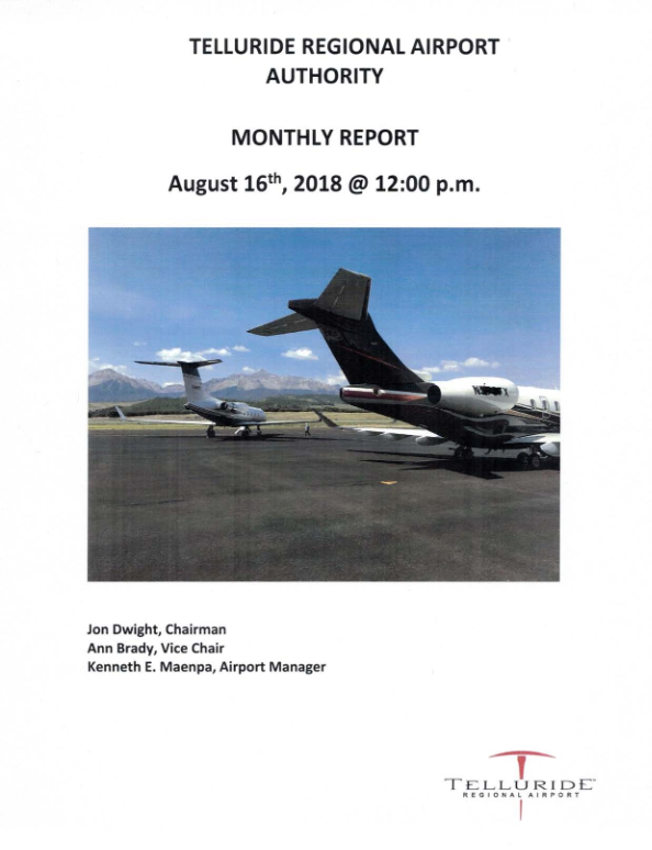 TRAA Aug 2018 Board Packet